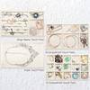 4er-Pack Samt Schmuck-Vitrine mit Schutzfutter Halskettenplatte für Halsketten Ohrring-Aufbewahrung Heimdekorationen