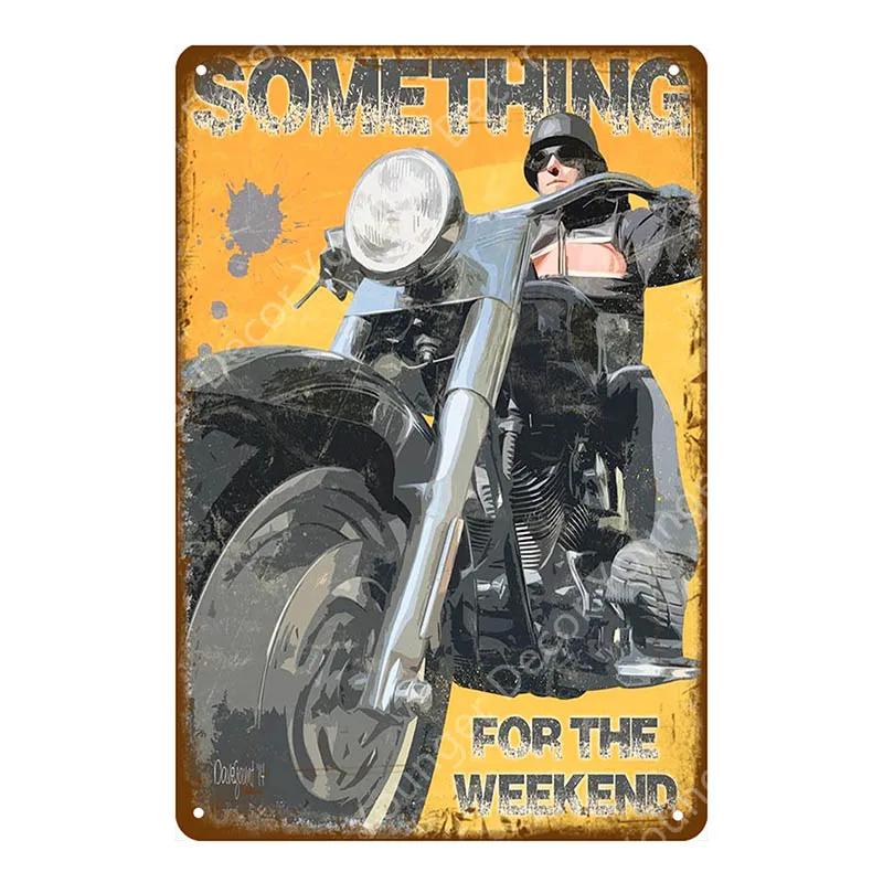 Dirt Bike Metal Poster Retro Motorcycle Races Plaque Wall Art Painting Plate Pub Bar Garage Home Decor Isle Of Man Signs YI-179
