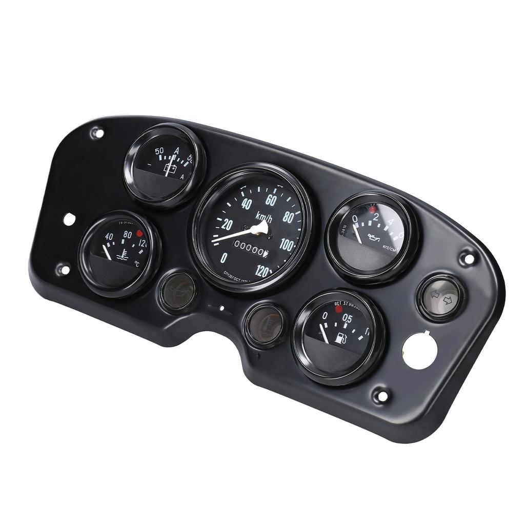 5 in 1 MultiFunctional Car Speedometer Fuel Gauge Oil Pressure Gauge Water Temperature Gauge