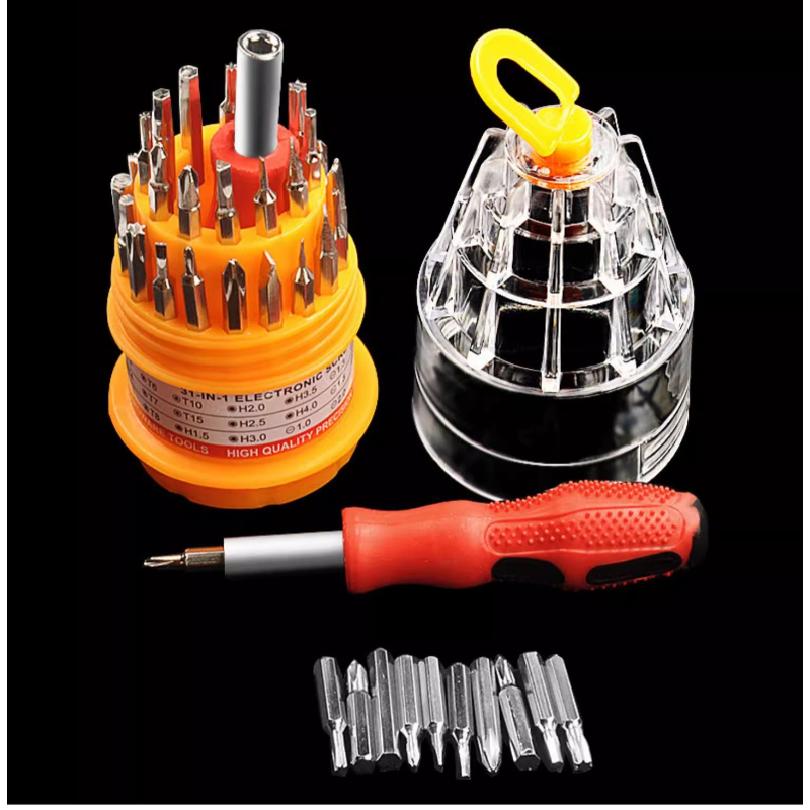 Screwdriver Bit Set Repair Tool Mini Small Screw Driver Set Magnetic Extension Bit 31 In 1 Hand Tools Multi-function Precision