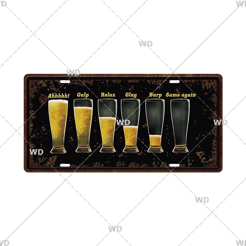 Smile WIFI Toile Caution License Plate Store Wall Decor Restrooms Tin Sign Vintage Road Guide Metal Sign Painting Plaques Poster