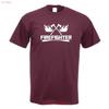 Firefighter Print T Shirt Vintage Washed Versatile Breathable Stretched Unisex Fashion Graphic Soft Slightly Comfortable