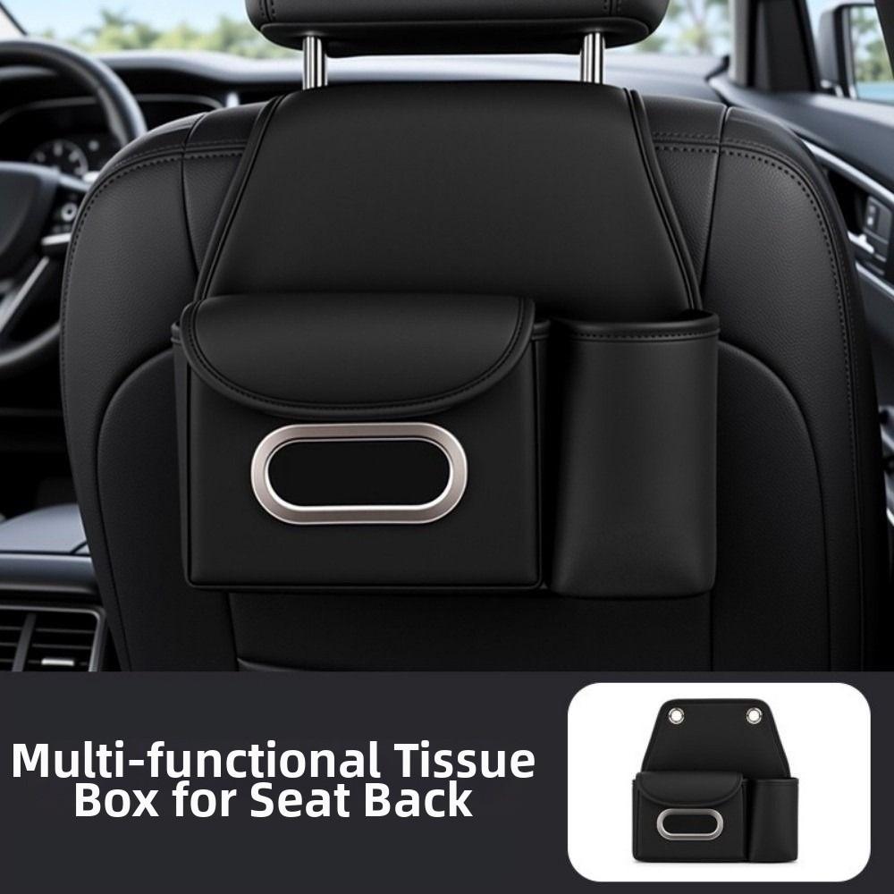 With Cup Holder Rear Seat Storage Bag Portable Car Tissue Box Car Interior