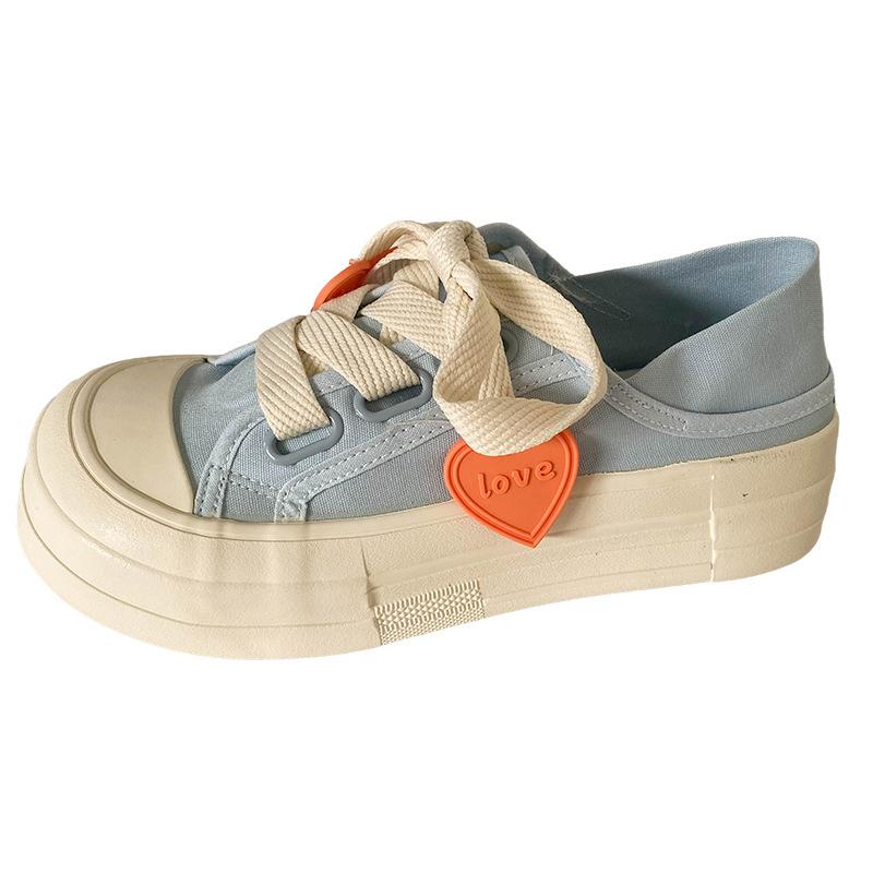BE-6715 latex insole/love niche two wear canvas shoes women's summer thin lazy versatile half-drag board shoes
