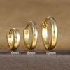 3pcs Trendy Stainless Steel Minimalist Hoop Earrings Set for Women Crystal Zirconia Huggie Circle Punk Earrings Piercing Jewelry