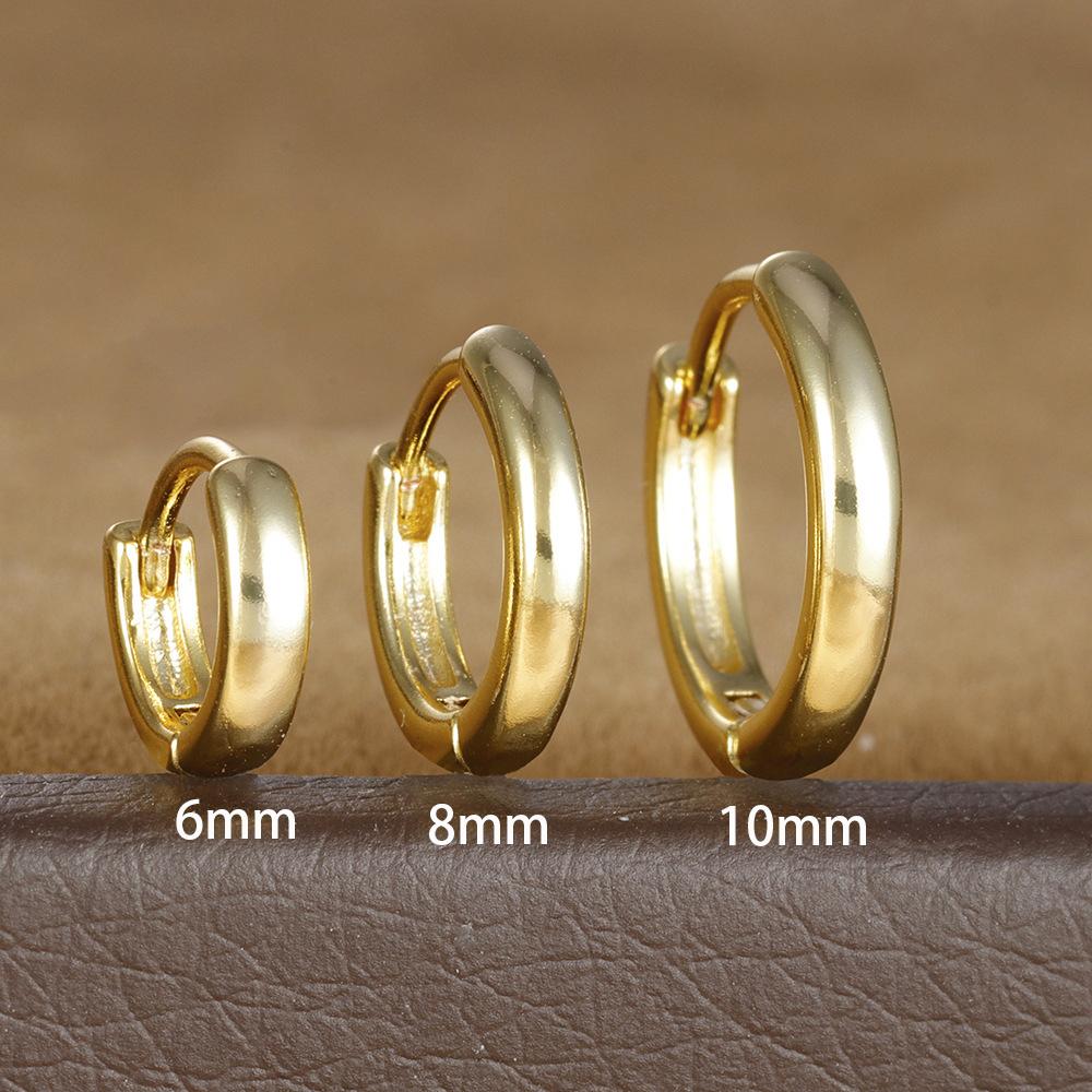 3pcs Trendy Stainless Steel Minimalist Hoop Earrings Set for Women Crystal Zirconia Huggie Circle Punk Earrings Piercing Jewelry