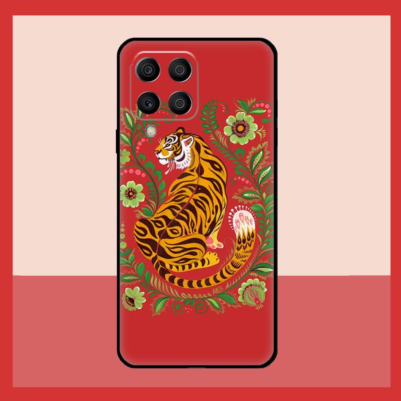 Animal Tiger Art Case For Samsung Galaxy M56 M12 M06 M32 M52 M35 M55 M15 M11 M13 M14 M16 M36 M31 M53 M34 M54