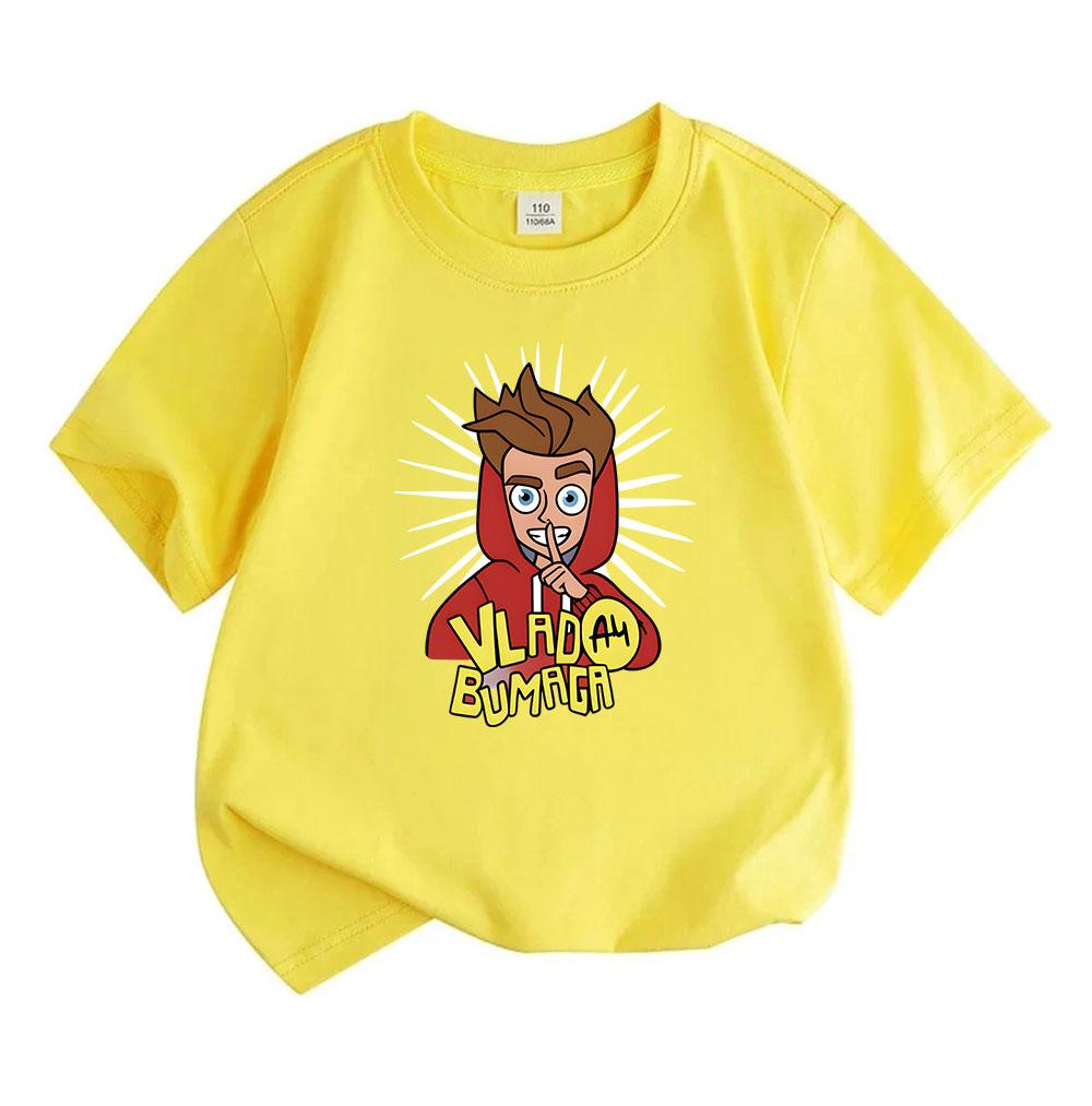 Kids Boys Girls 100% Cotton O-neck Short Sleeve T-Shirt, Cartoon Cool Boy Pattern Casual Soft Breathable Tee for Daily Wear School Holiday Top