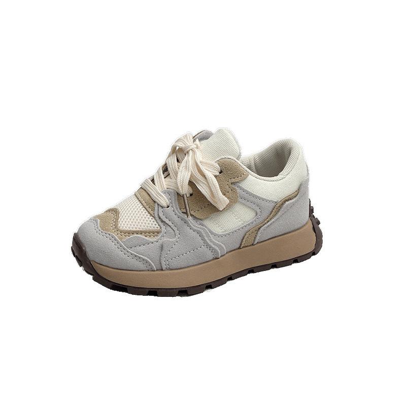 Children's sports shoes 2025 spring and autumn new boys' shoes girls' dad shoes breathable mesh Forrest Gump shoes trendy brand