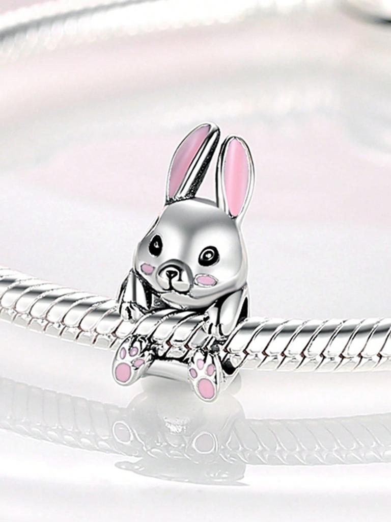 Charms Plata Easter Bunny Surprise Egg Beads Charm Copper Plated Fit Copperoriginal Bracelet For Jewelry Making Diy Charm
