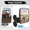 Adjustable Rearview Mirror Golf Cart Replacement Side Mirrors with Screws Gasket Magnetic Side Mirrors Easy Installation