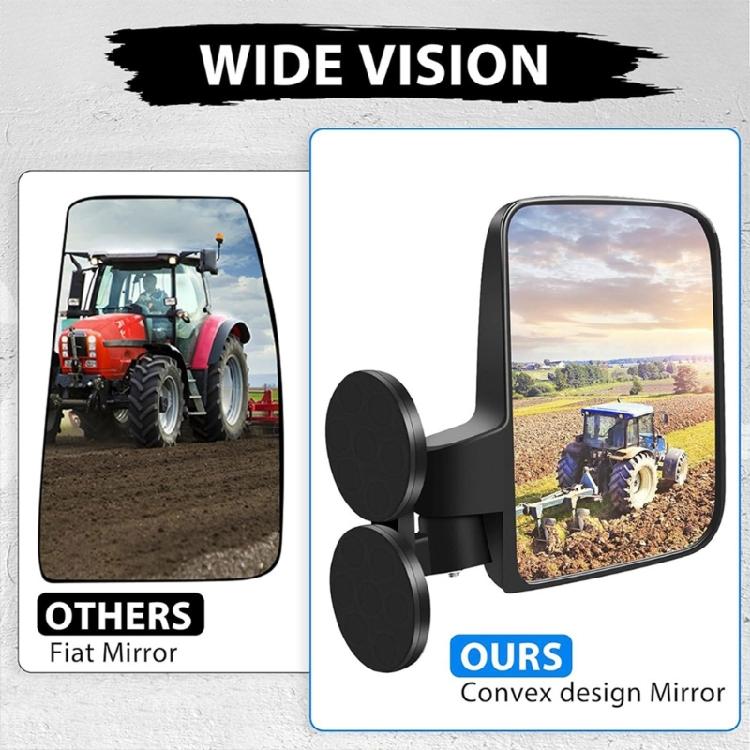 Adjustable Rearview Mirror Golf Cart Replacement Side Mirrors with Screws Gasket Magnetic Side Mirrors Easy Installation