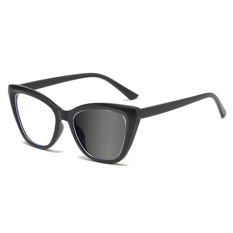 Fashion Luxury Brand Design Cat Eye Patchwork Color Frame Photochromic Anti Blue Ray Computer Women Reading Glasses +1 +2 +3 +4