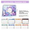 Thick Paper Standing Flip Calendar Portable Time Manegement Organizers  School Office Supplies