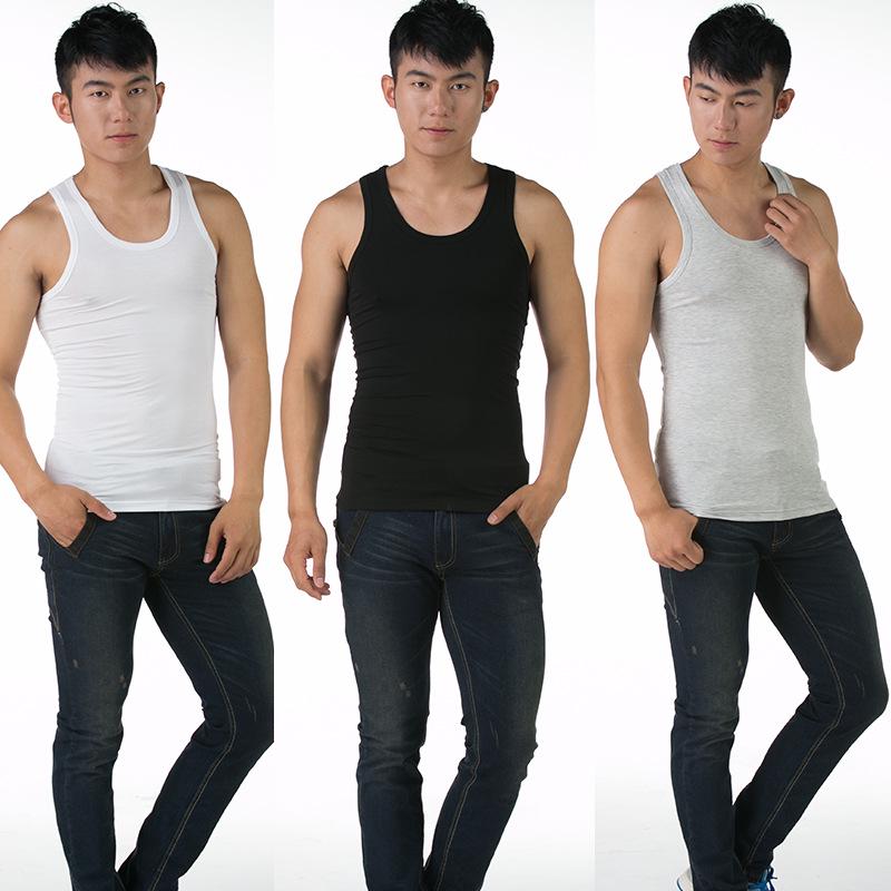 Men's Slim Fit Modal Cotton Vest - Stretchy, Breathable, Ice Feel, Round Neck Base Layer