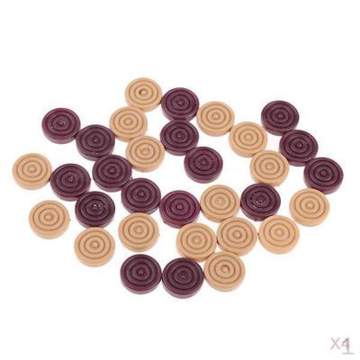 128x Kunststoff bemalt 15mm Drafts Backgammon Schachspiel Chessman Figuren Spielzeug