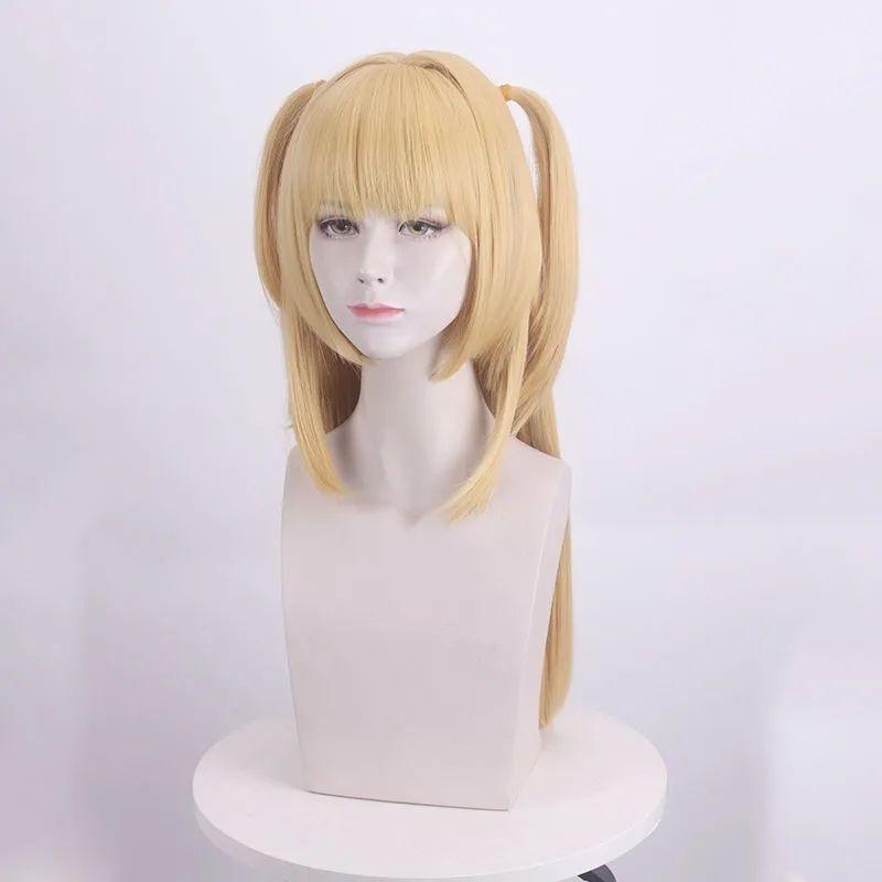 Wig Cosplay - Cosplay of Sea Sand Death Note Golden Double-hair Anime Death, Cute.