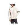 Adidas Originals Trefoil Solid Logo Print Stand Collar Cotton Jacket Men Jacket Off-White HS1581