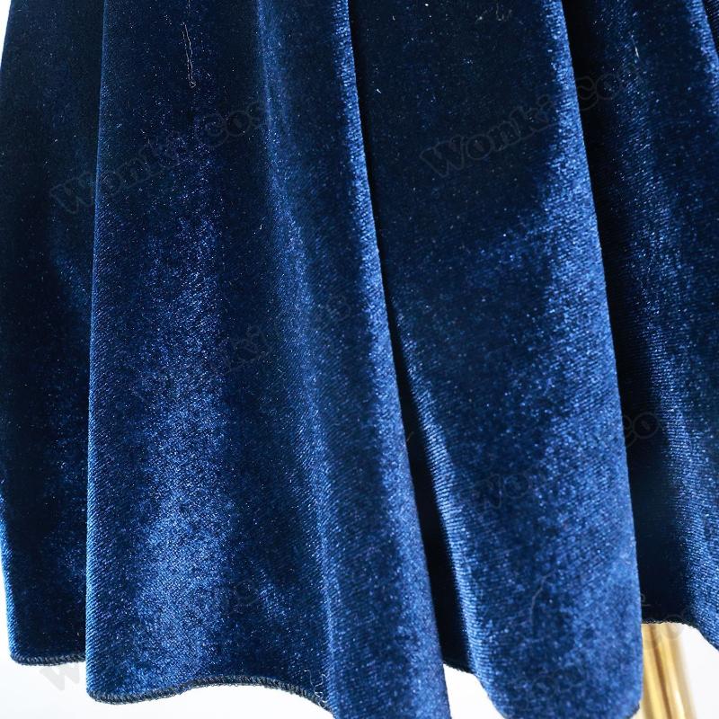 Costum Cosplay Alien Stage Mizi Perucă Păr Rochie Mizi Albastru Profund Pentru Femei Evenimente Anime Comic Con Petrecere Ținute