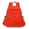 Solid Color Nylon Backpack Women's Travel Backpack Student Schoolbag