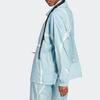 Adidas X Stella McCartney Striped Stand Collar Casual Jacket Women Jacket Grey Blue HR6575