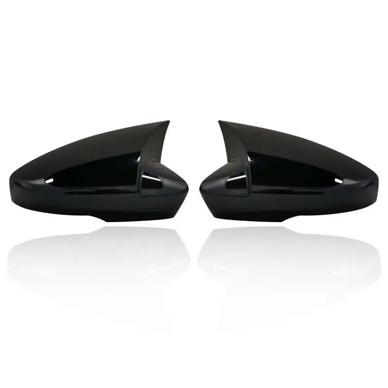 For US Skoda Octavia 2013- For VW T-ROC 2017- ABS Car Side Mirror Cover Wing Cap Exterior Door Trim Adhesive Sticker