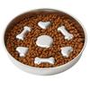 Stainless Steel Slow Food Bowl, Cat Bowl, Dog Bowl, Thickened Large Capacity Pet Food Bowl, Pet Bowl, Stable And Not Easy To Overturn,1pc,