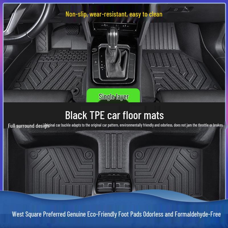 Designed for Model Years 22-25 Wuling Xingchen, Form-Fit Interior Foot Mats for Fuel/Hybrid, Formaldehyde-Free.