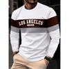 2025 New Autumn Men Round-neck Casual Streetwear Loose and Fashionable Sportswear Letter-patterned Creative Long-sleeved T-shirt