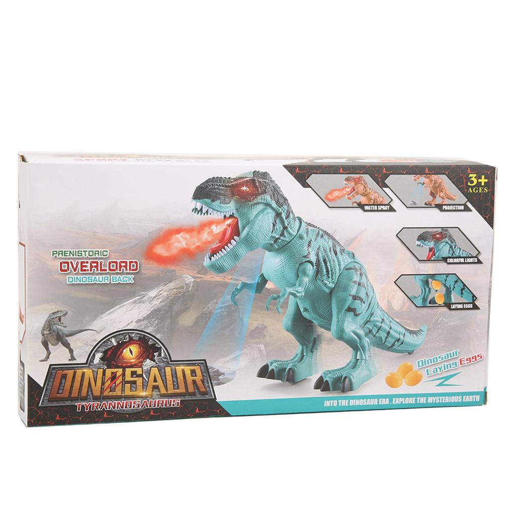 Electric Dinosaur Figures Intelligent Music Light Walking Spray Animals Model Kid Novelty Gift Toys