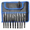 Black Anti-static Stainless Steel Bent Tip Tweezers Set for Nail Art, Journaling, and Household Use