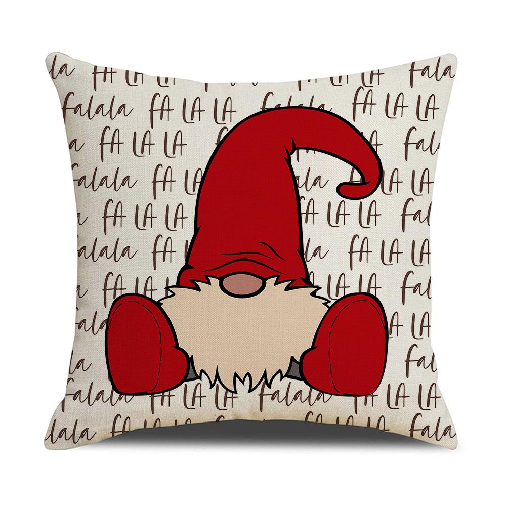 

Новая мультяшная рождественская льняная наволочка на подушку, серия «Лось и снеговик», подушка, праздничное украшение для дома 45 * 45Cm (excluding pillow core)