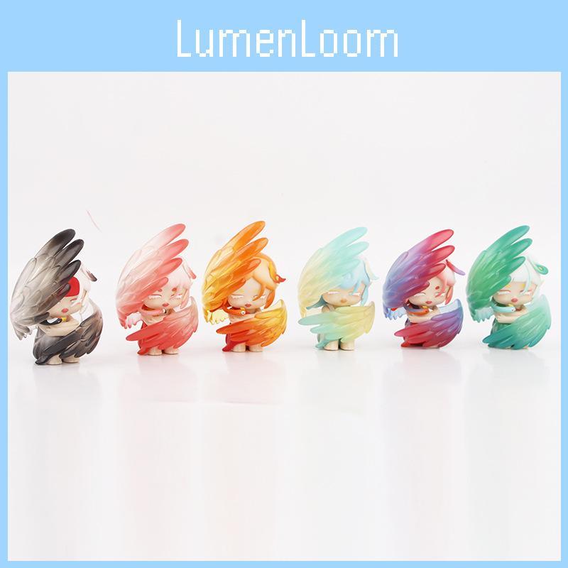 Artistic 6 Designs Mythical Bird Pvc Action Figures Parrots Blind Box Model Decorations