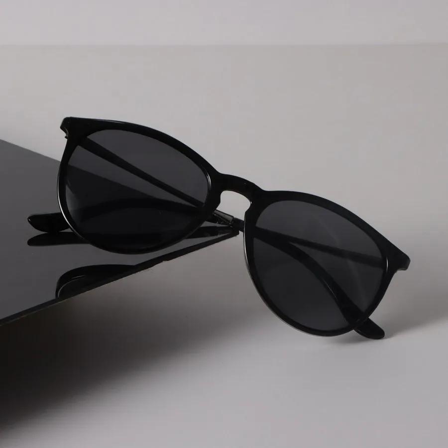 Designer Runde Sonnenbrille Damen Herren Vintage Schwarz Sonnenbrille Mode Persönlichkeit Brille Spiegel Cat Eye Marke