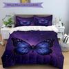 3pcs Butterfly Print Duvet Cover Set - Machine Washable, Includes 1 Cover and 2 Pillowcases, No Core Included yy251013083