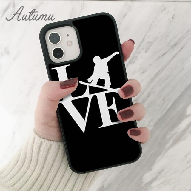 Snow Or Die Ski Snowboard Handyhülle für iPhone 11 12 13 14 Pro Max mini XR XS SE 2020 6S 7 8 Plus Samsung Galaxy S21 S22 Cover