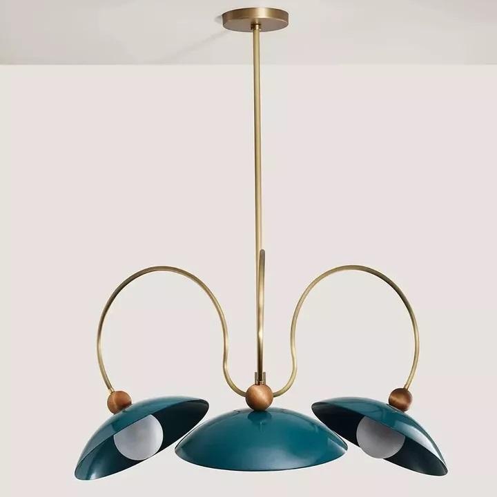 Exclusive 3 Shade Modern Chandelier Premium Art Ceiling Sputnik Lighting For Living Room, Dining Room