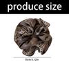 Stylish Coffee Brown Hair Scrunchies With Four Reinforced Edges Stretchy Fabric Hair Band Headwear for Daily Styling
