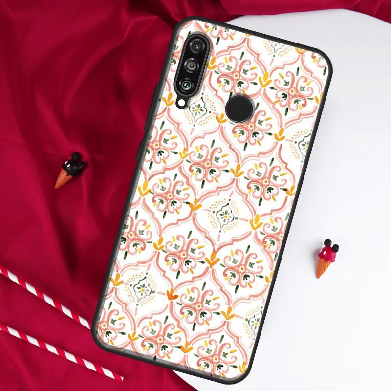Moroccan Pattern For Huawei Nova 10 SE 9 5T 12s 12i 11i Y91 Y90 Y60 Y70 Y72 Y61 P20 P30 P40 Lite P60 Pro Case