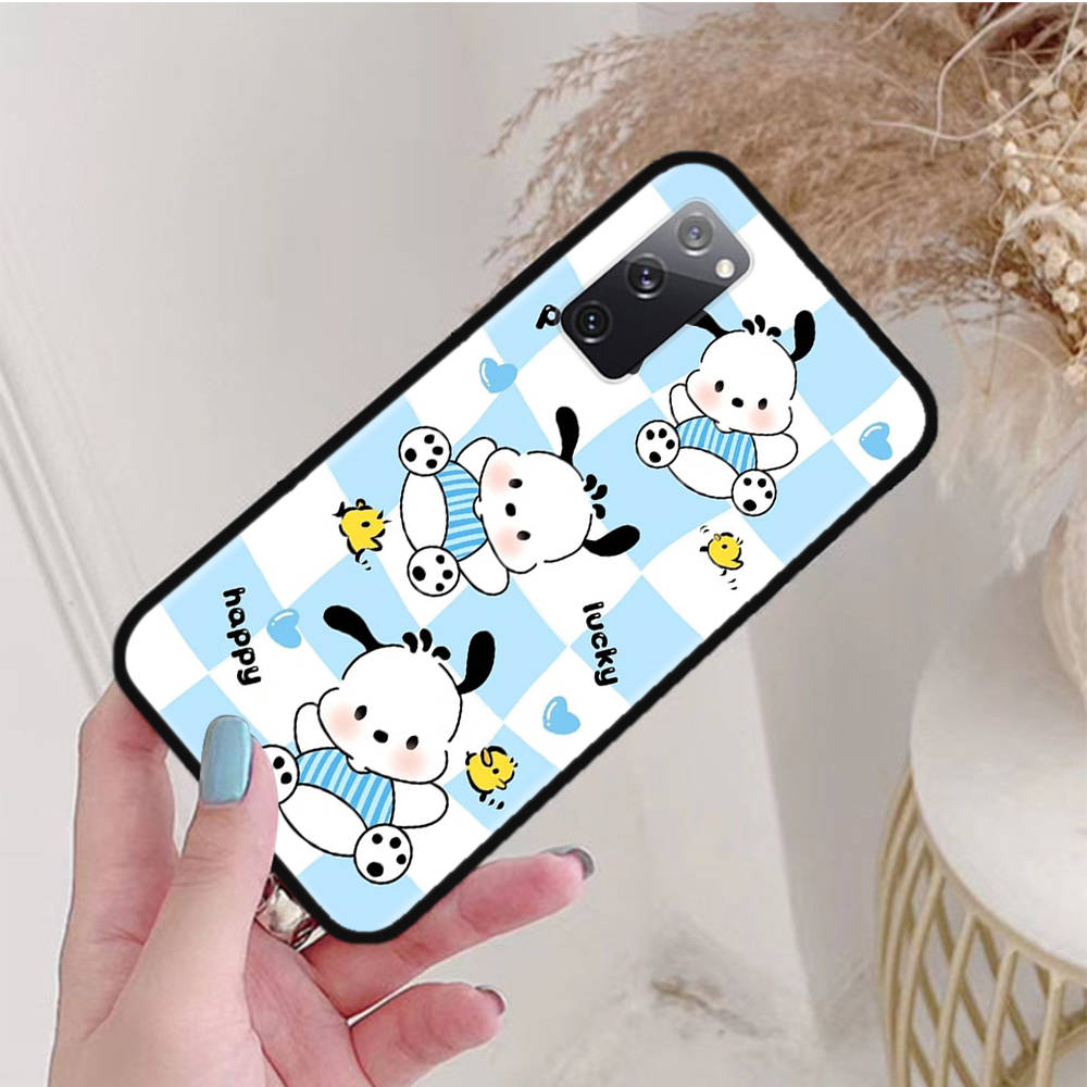 Black Case for Xiaomi Poco X6 X4 M5 M6 F5 F6 C65 C55 C50 C51 C40 Pro Redmi 14C A3X 13C 12C 11T 10A 9C Note 7 6 8A Plus L-29 Cute Pochacco