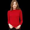 Hengyuanxiang Y016002 Women's Semi-High Neck Wool Sweater
