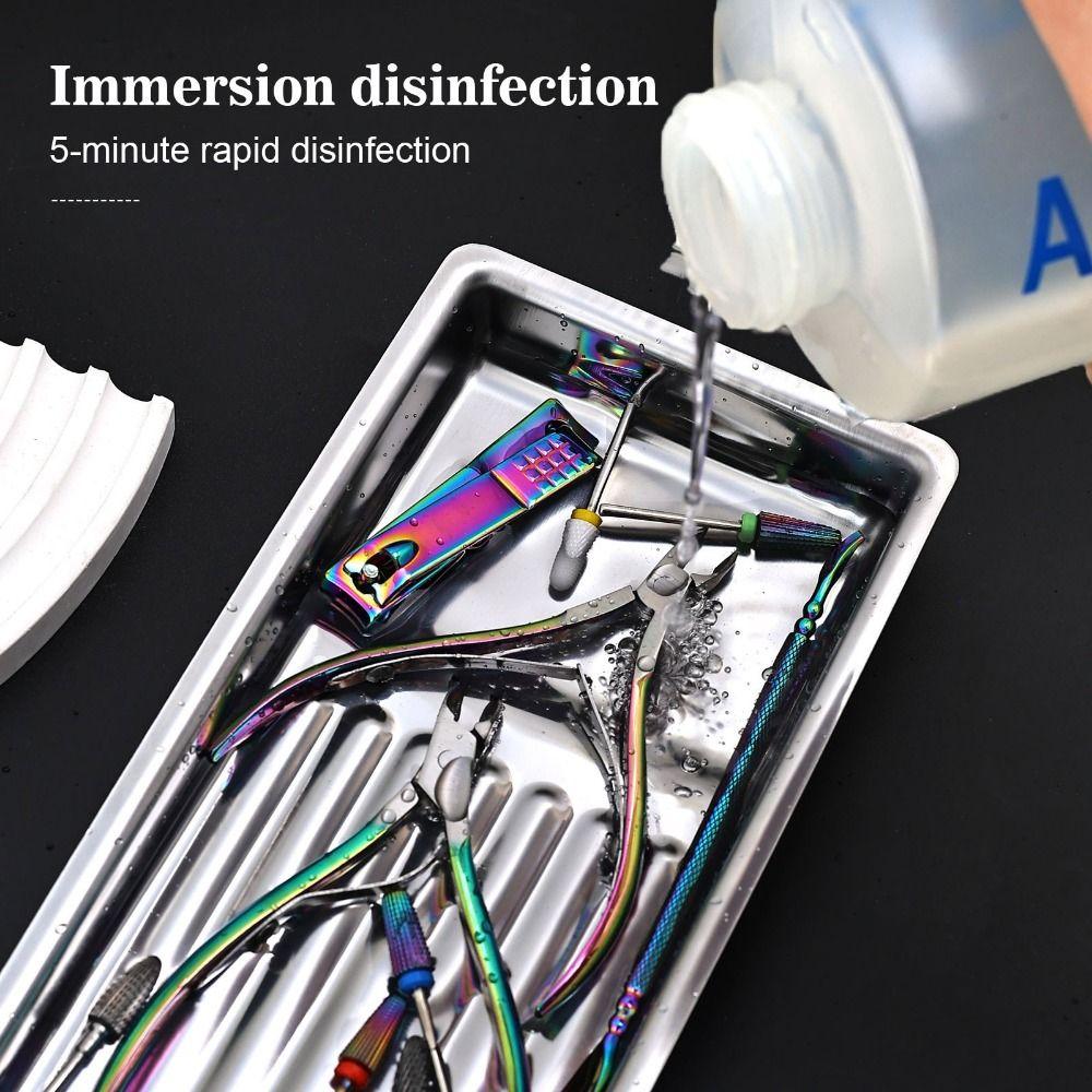 2Pcs Square Cosmetic Storage Tray Stainless Steel Beauty Salon Tray  Beauty Salon Use