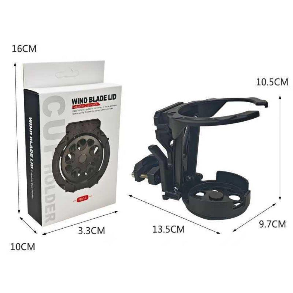Portabottiglie Universale Pieghevole Portabevande Staffa per Tazza d'Acqua per Moto Bici ATV UTV Scooter