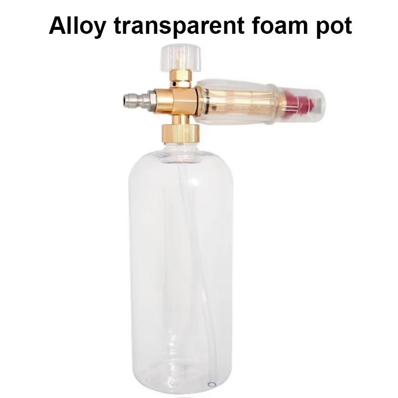 Manufacturer direct selling high-pressure washer foam spray bottle transparent PA all copper car washing water gun