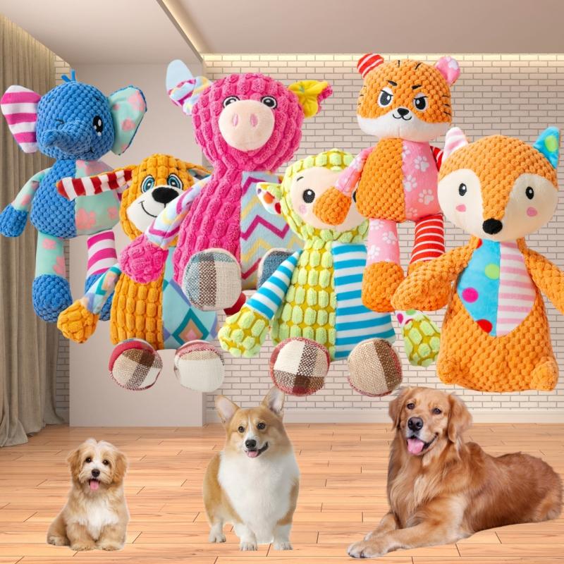 Haustier-Plüschtier, Katze, Hund, Puzzle-Spielzeug, niedliche Tiere, bissfest, interaktiv, quietschend, Haustier-Hund, Zahnreinigung, Kauspielzeug, Heimtierbedarf