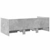 Daybed with Drawers Without Mattress Concrete Gray 90 x 190 cm