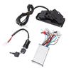 Electric Controller Kit Aluminum 350W Brushless Controller Ignition Key Switch with Foot Pedal for Replacement