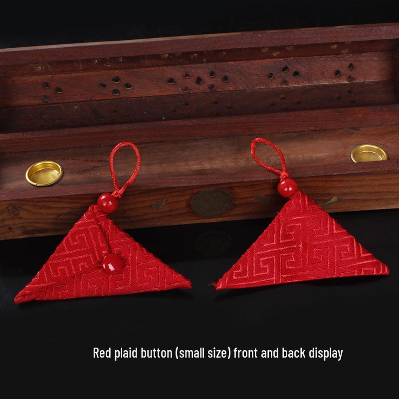 Red Hot Lucky Charm Lanyard – No-Sew Baby Hair Talisman Bag Empty Bag