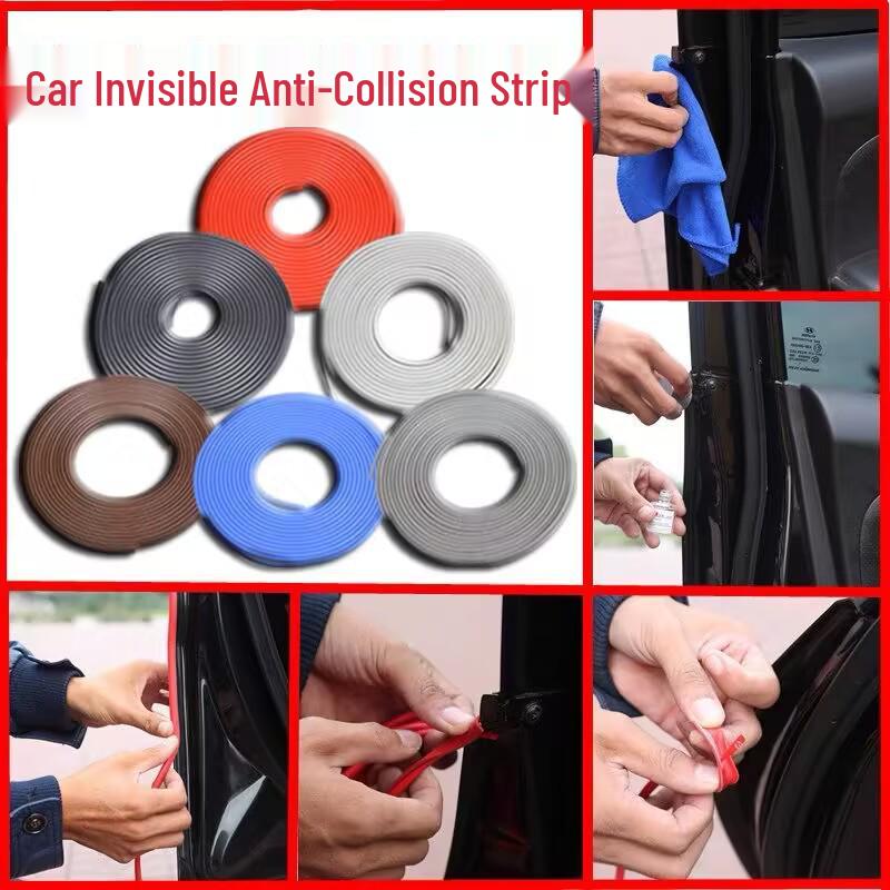 Invisible Car Door Edge Sealing Strip - Anti-collision Rubber Strip for Scratch Protection and Decoration