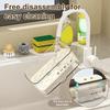New Rag Rack Kitchen Sink Rack Household Wall-Mounted Multi-Function Sponge Pool Faucet Storage Artifact With Drain Design 1Pc